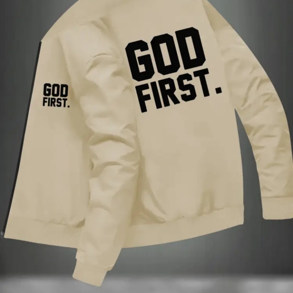 Period!! Smoke Free!Amen!! "God First"!!!! Apricot Color,XL, Unisex